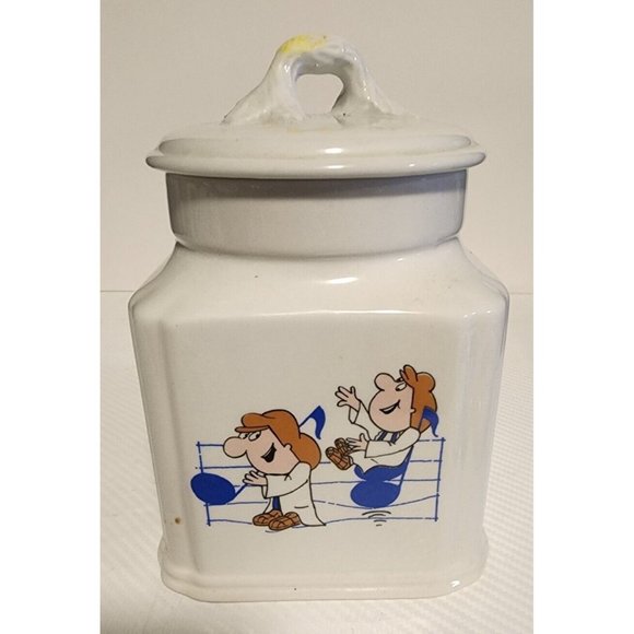 Vintage Tetley Tea musical tea canister & lid Royal Winton UK; Lid Plays Music - Picture 3 of 8